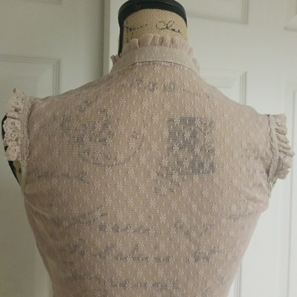 Free People Sheer Lace Top - Picture 7 of 8